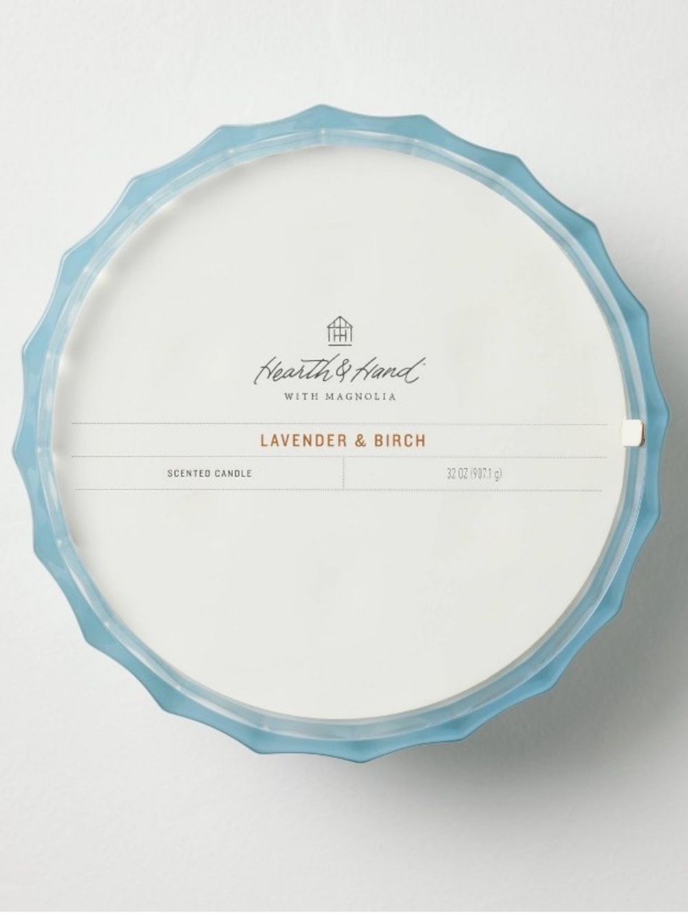 Hearth & Hand Lavender & Birch Jar Candle - Light Blue